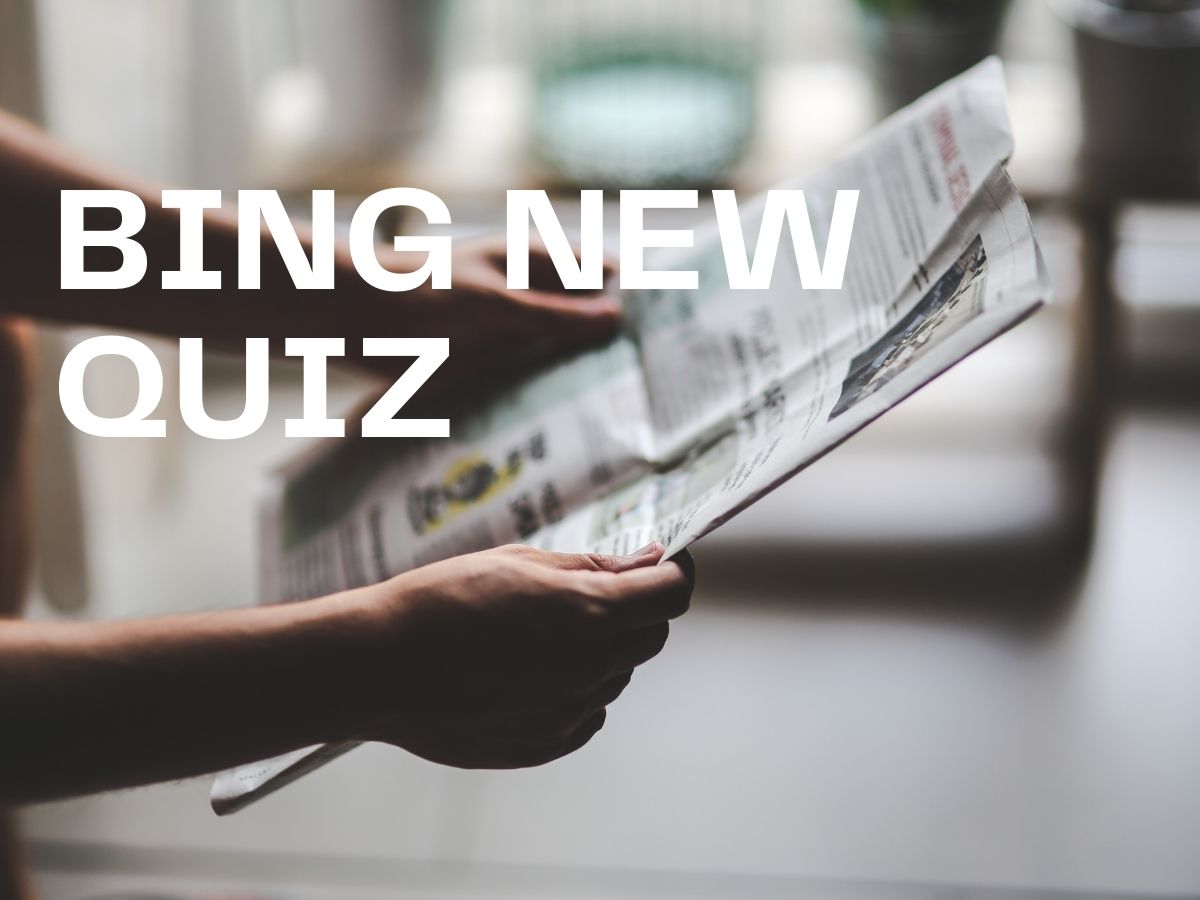bing news quiz