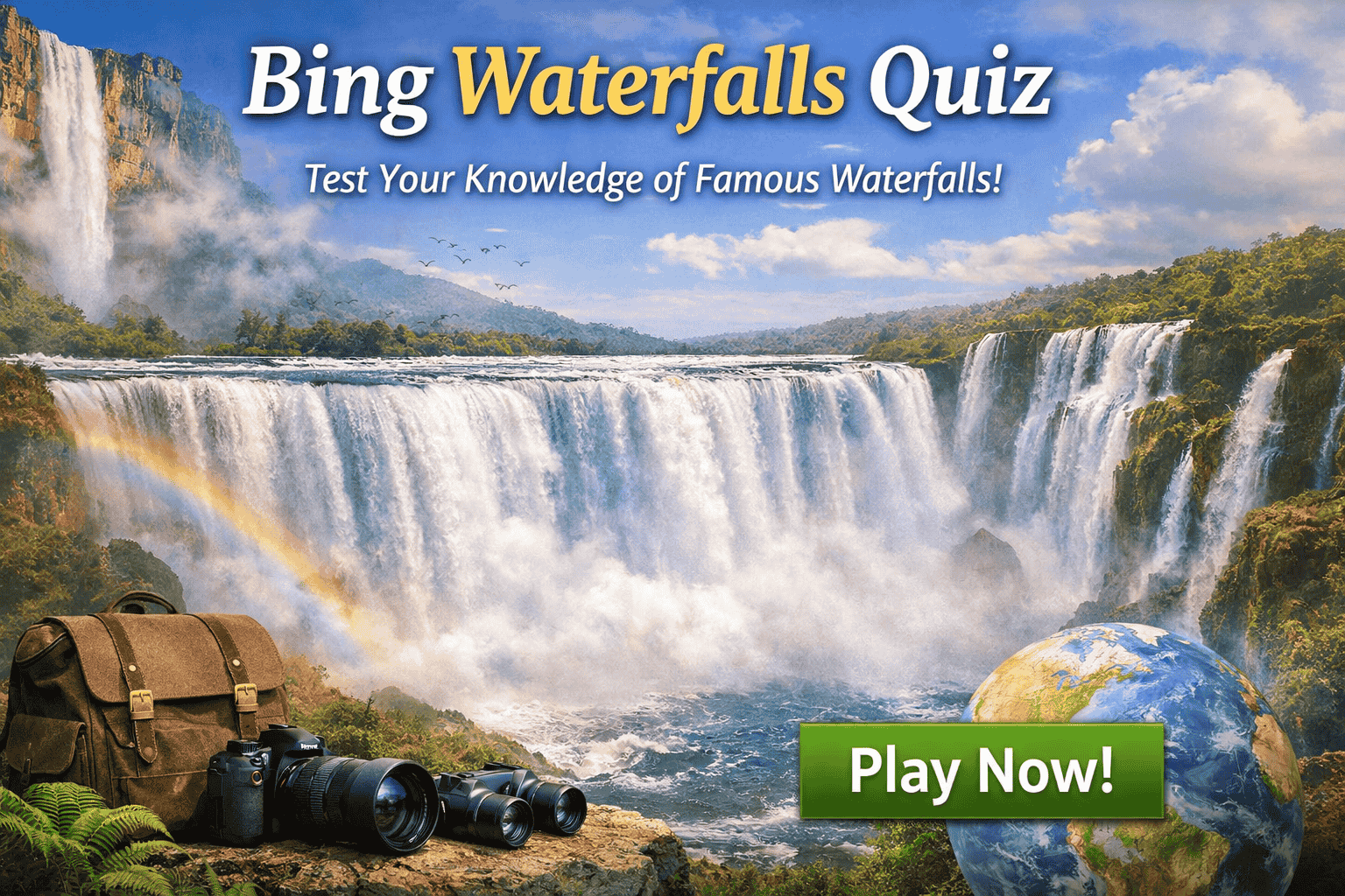 Bing Waterfalls Quiz